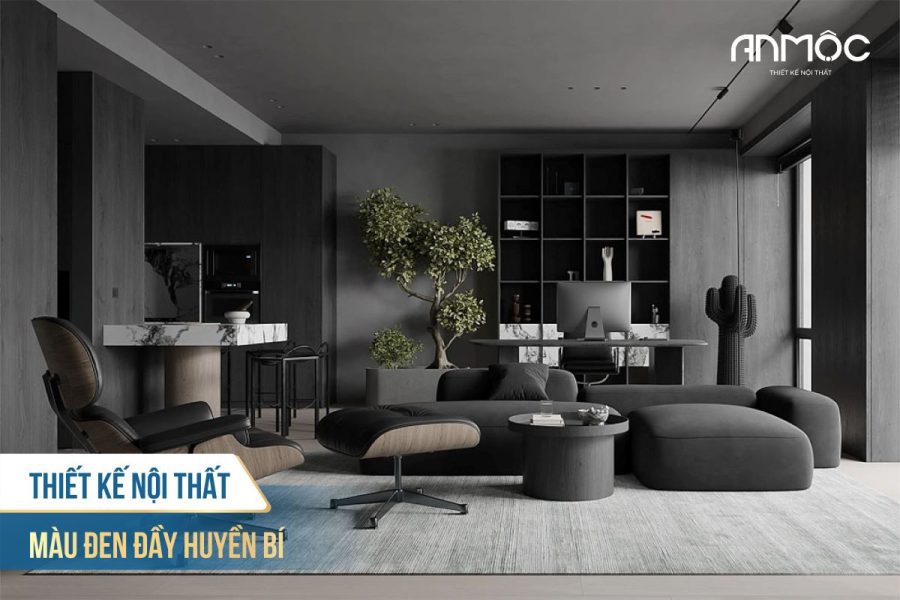 Thiết kế nội thất màu đen đầy huyền bí