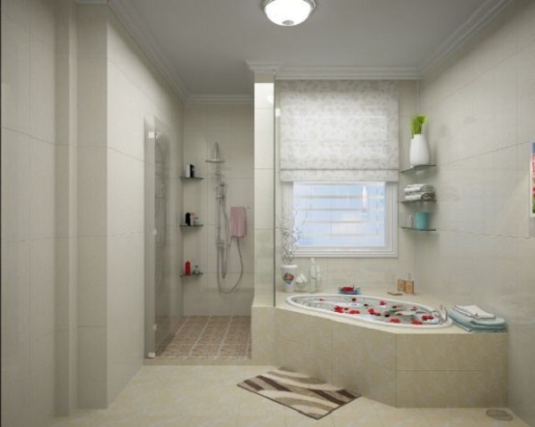 Nhà vệ sinh kết hợp với phòng tắm tiện dụng cùng bồn tắm giúp thư giãn cơ thể.