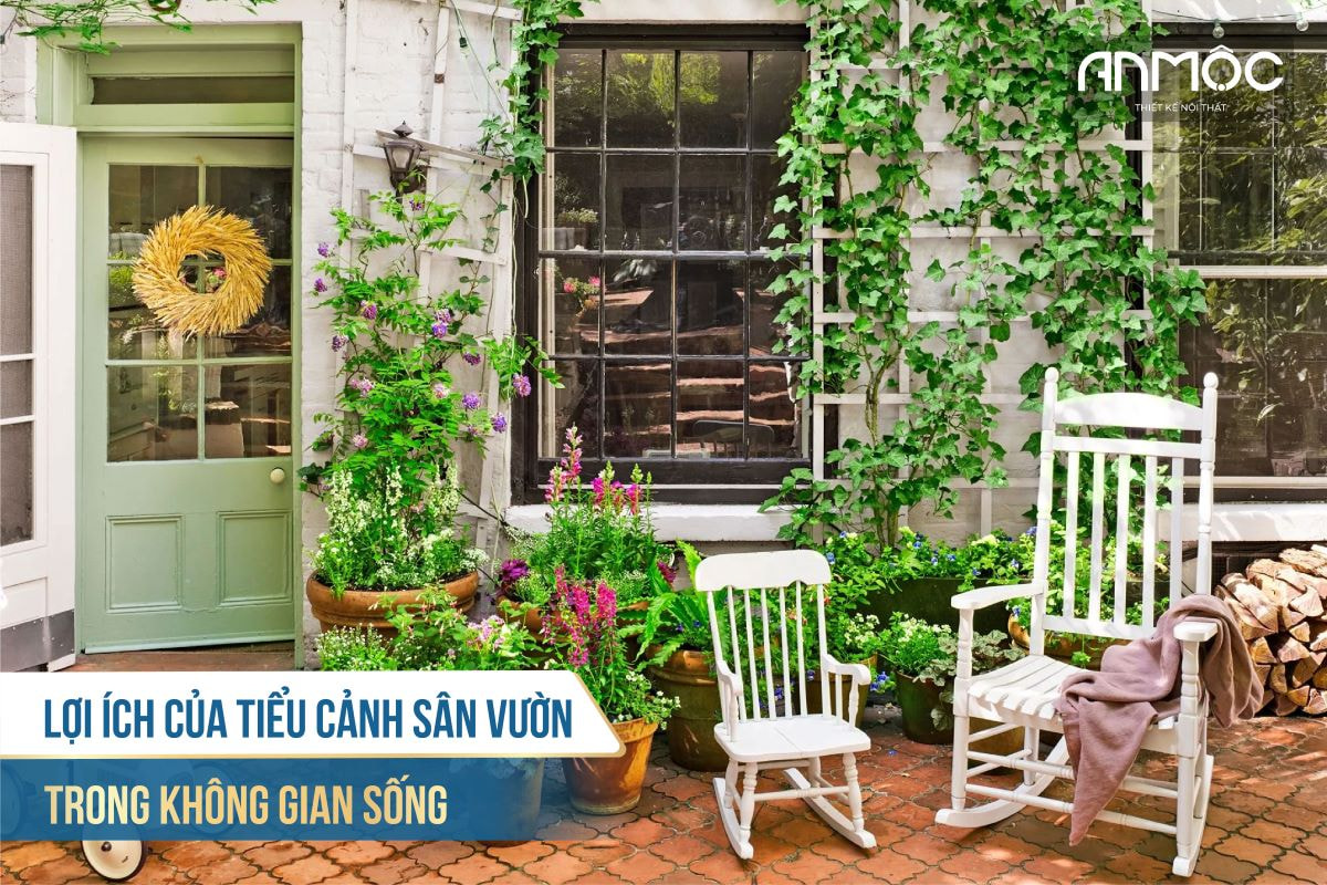 Lợi ích của tiểu cảnh sân vườn trong không gian sống