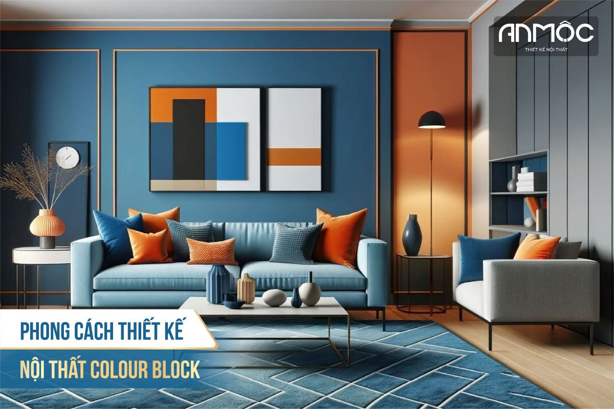 Phong cách thiết kế nội thất Colour Block