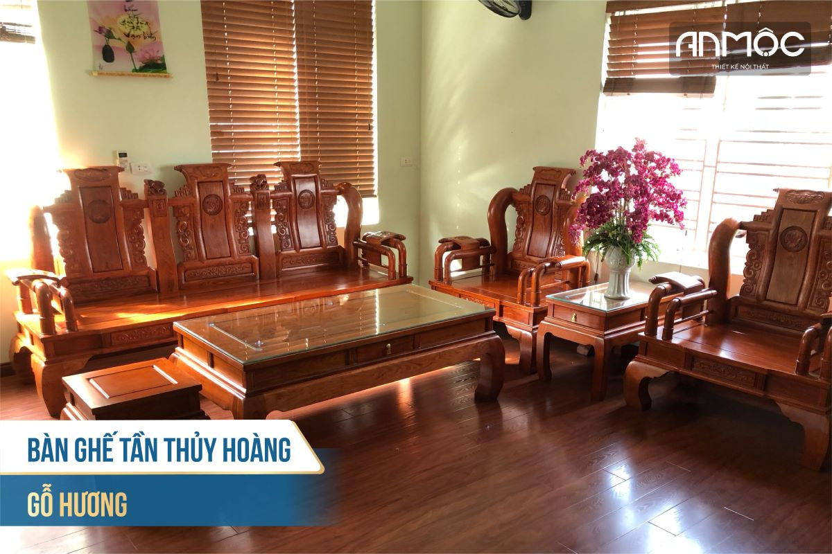 Bàn ghế Tần Thủy Hoàng gỗ hương