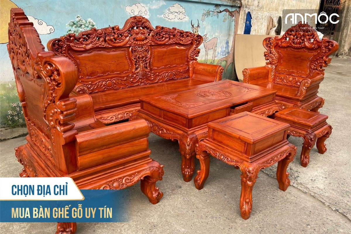 Chọn địa chỉ mua bàn ghế gỗ uy tín