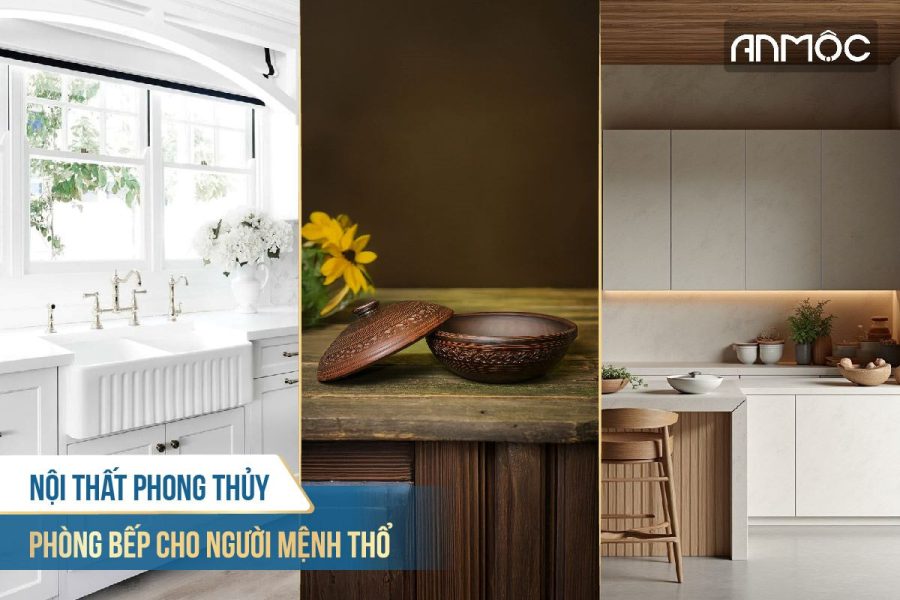 Nội thất phong thủy phòng bếp cho người mệnh thổ