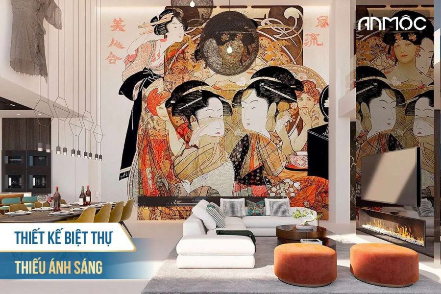 Thiết kế biệt thự thiếu ánh sáng