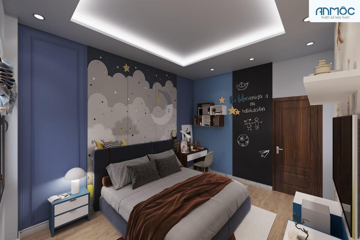 Nên thiết kế phong cách phòng ngủ phù hợp với cá tính của trẻ
