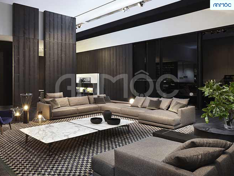 Phong cách thiết kế nội thất phòng khách biệt thự hiện đại
