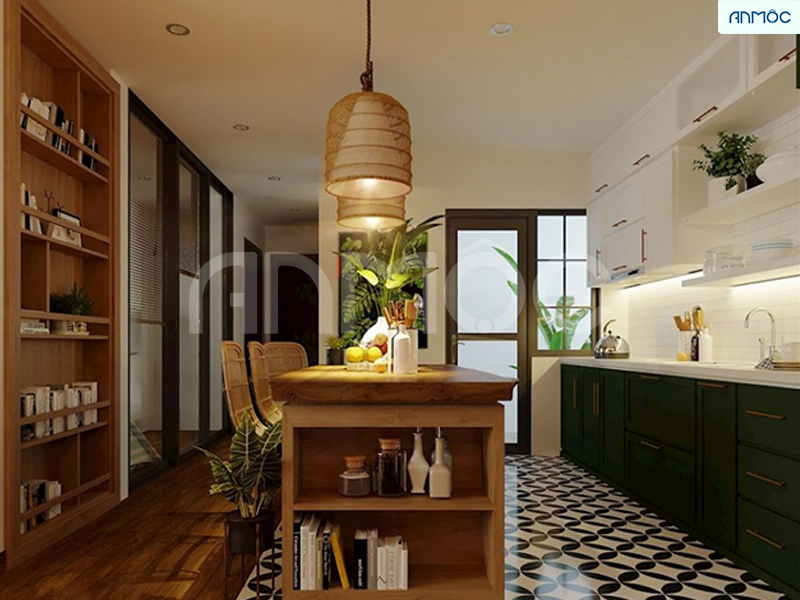 Mẫu thiết kế nội thất phòng bếp chung cư đẹp