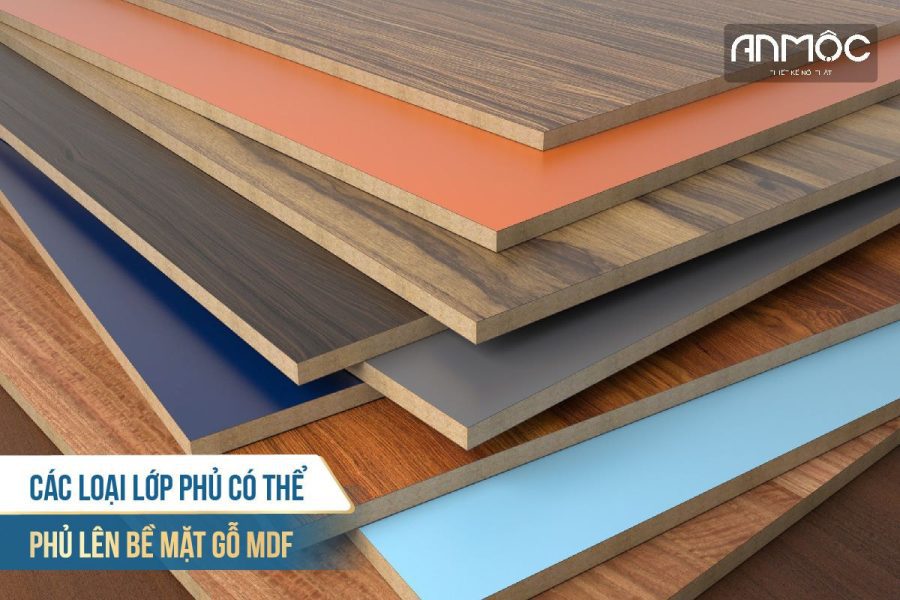 Các loại lớp phủ có thể phủ lên bề mặt gỗ MDF