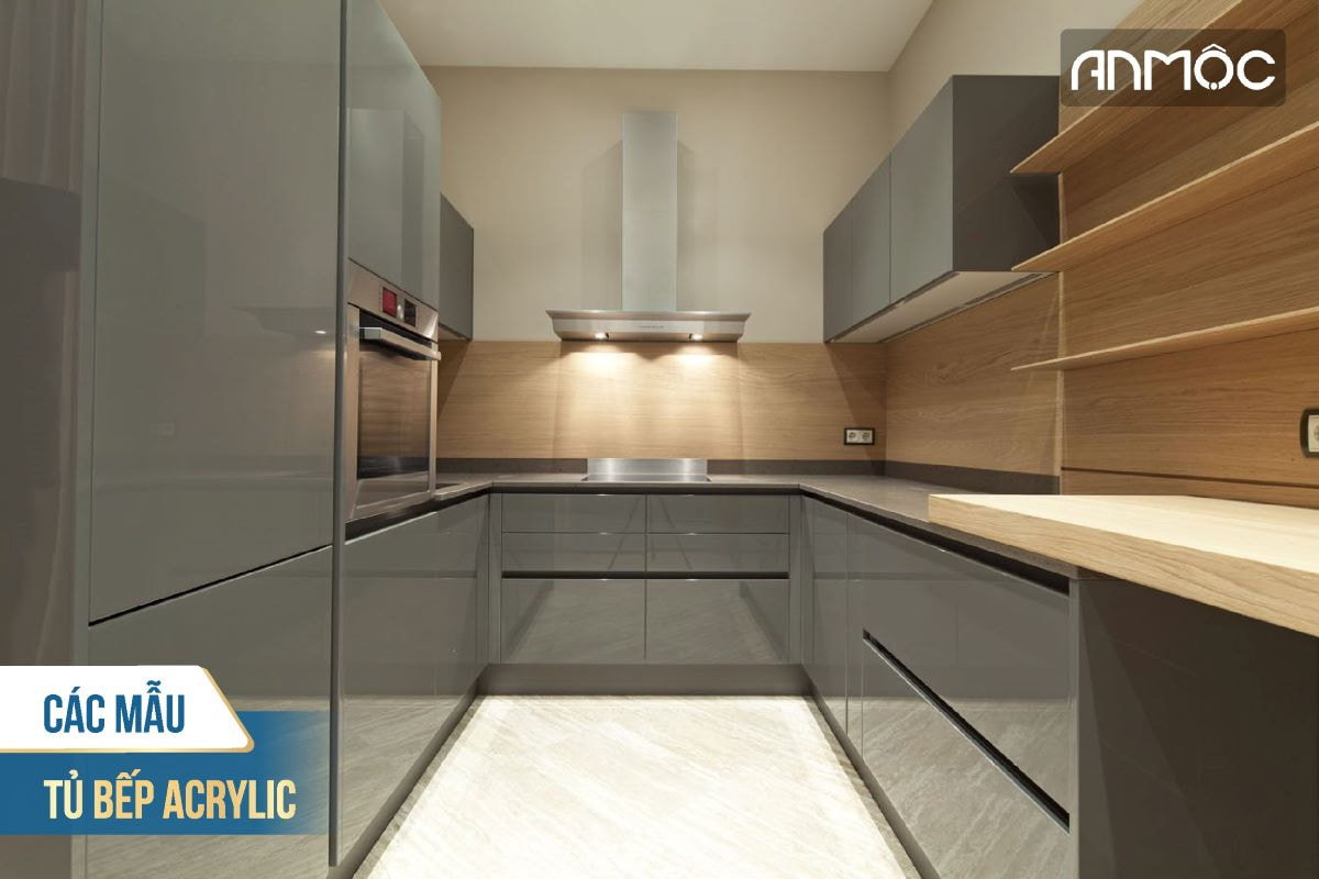 Các mẫu tủ bếp Acrylic