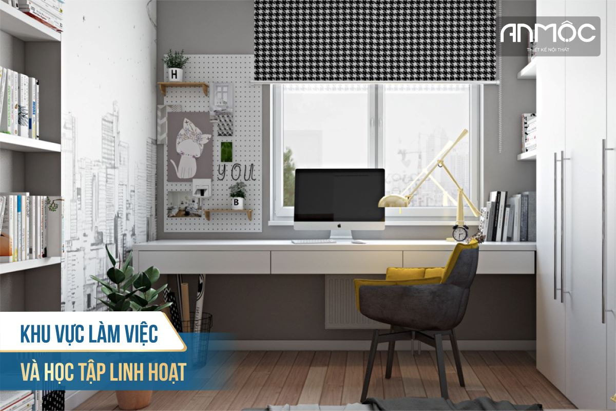 Khu làm việc và học tập linh hoạt