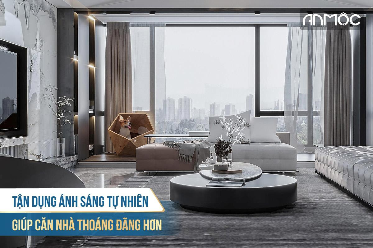 Tận dụng ánh sáng tự nhiên giúp căn nhà thoáng đãng hơn 3