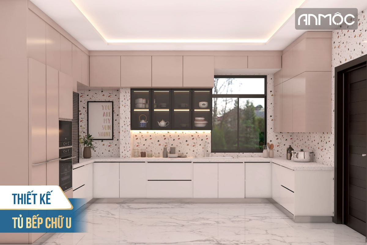 Thiết kế tủ bếp chữ U