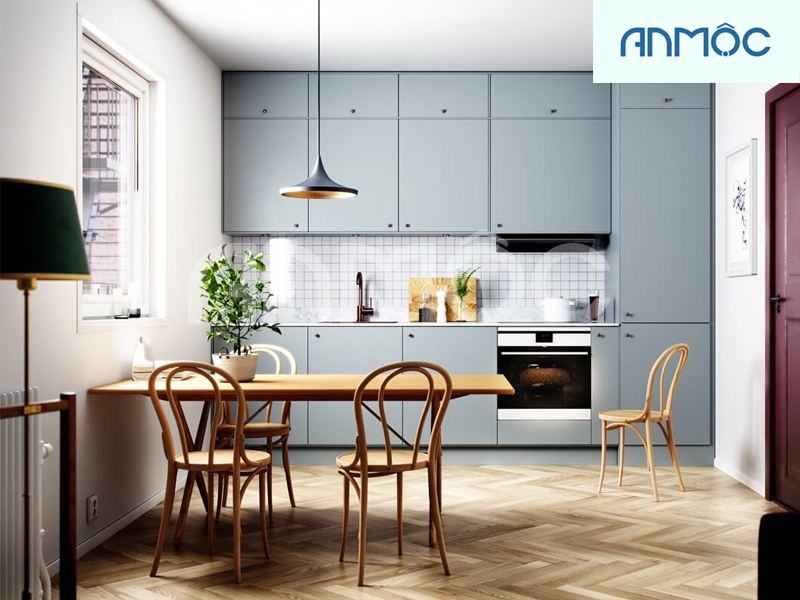 thiết kế bếp nhà ống