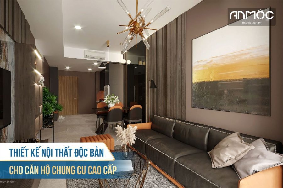 Thiết kế nội thất độc bản cho căn hộ chung cư cao cấp