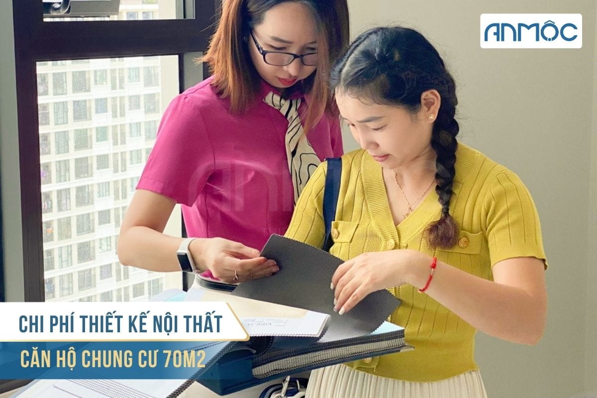 Chi phí thiết kế nội thất căn hộ chung cư 70m2