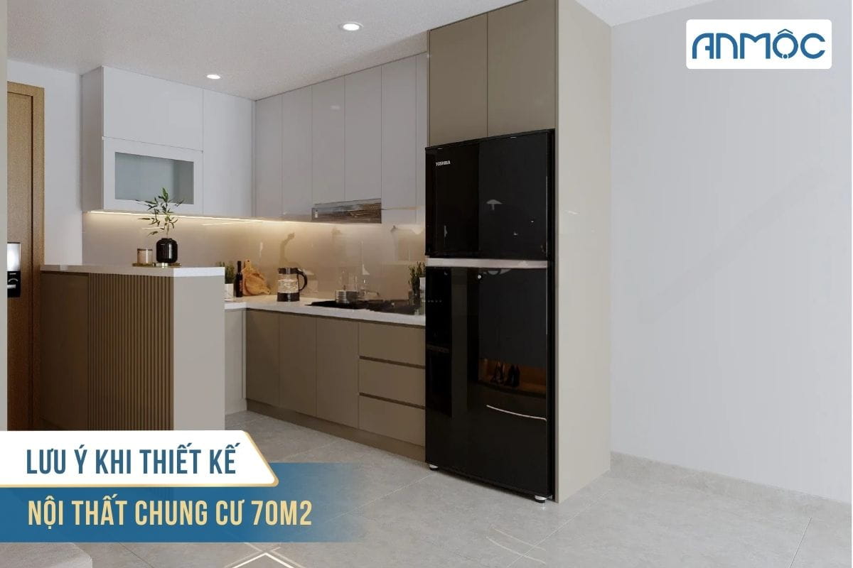 Lưu ý khi thiết kế nội thất chung cư 70m2