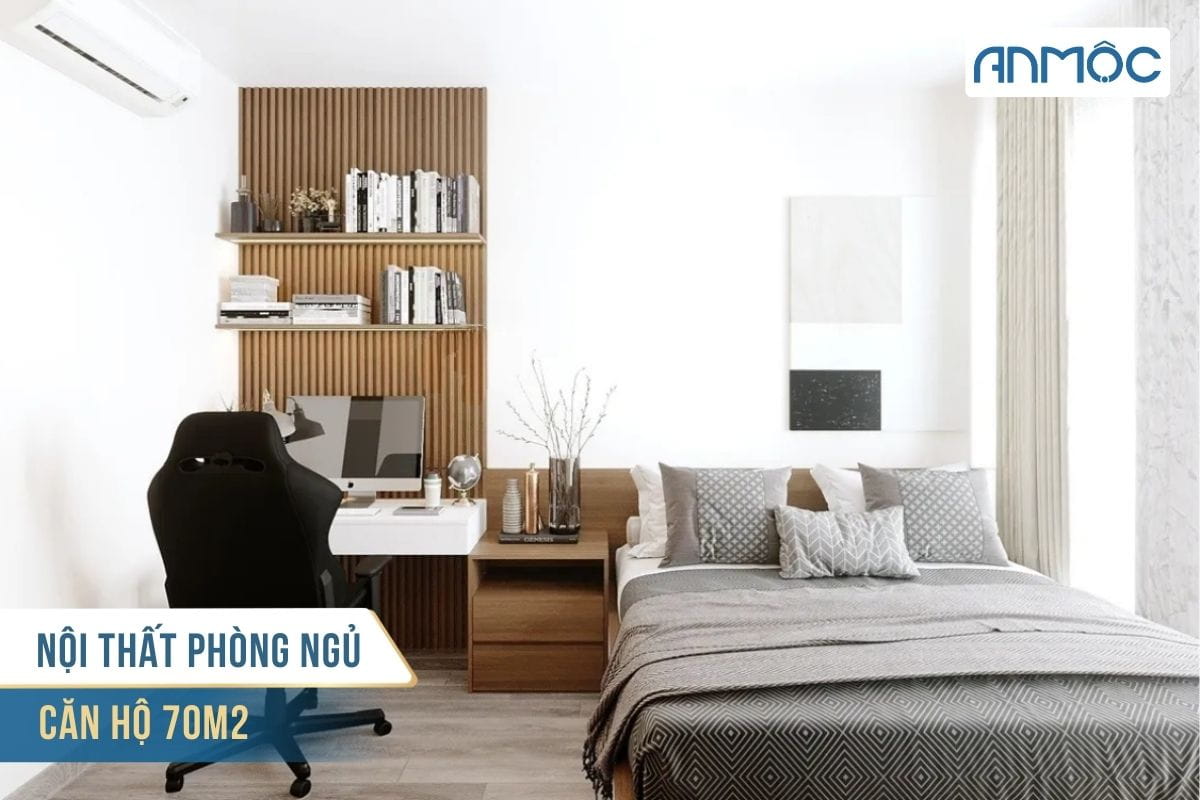 Nội thất phòng ngủ căn hộ 70m2