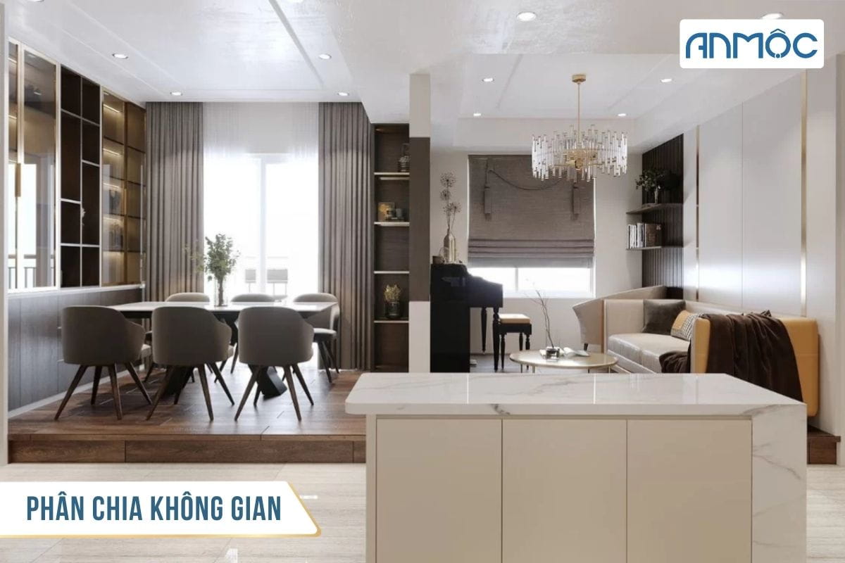 Phân chia không gian nội thất