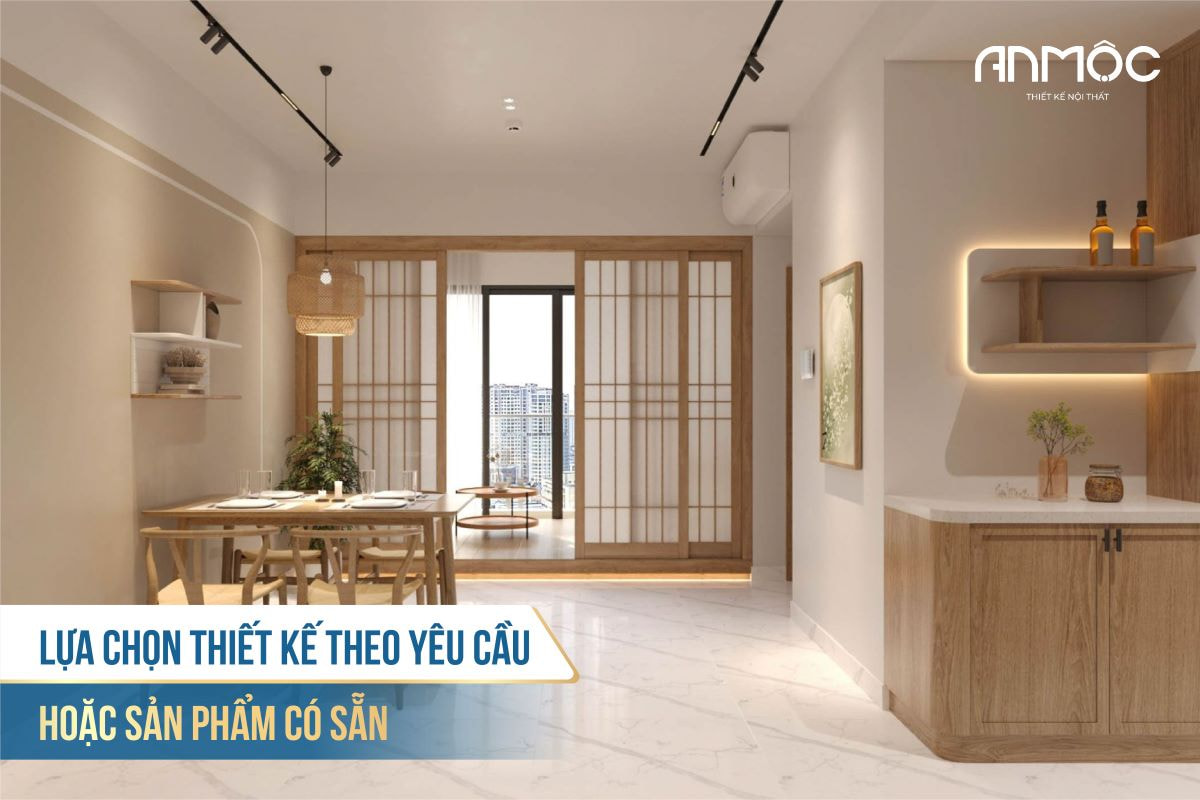 Lựa chọn thiết kế theo yêu cầu hoặc sản phẩm có sẵn