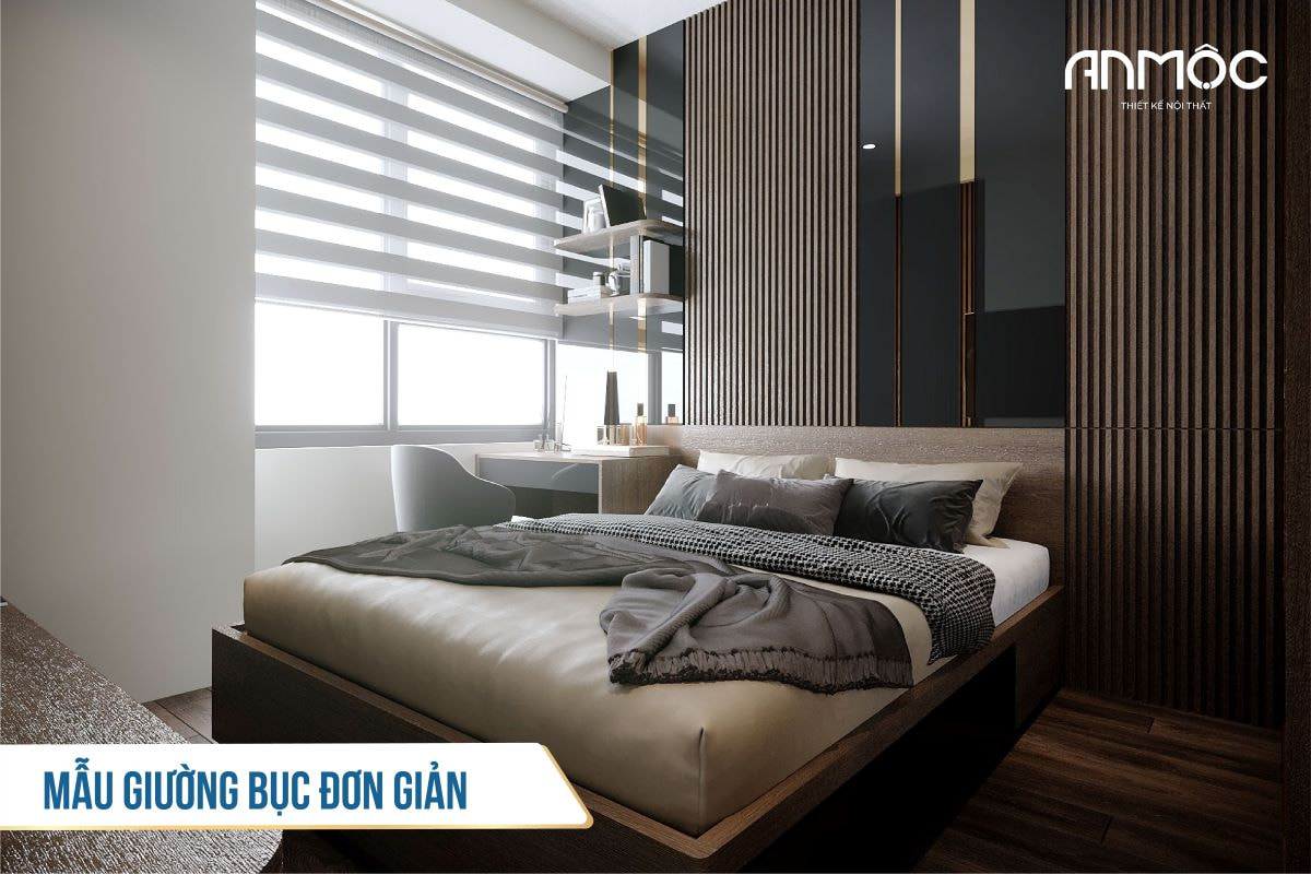 Mẫu giường bục đơn giản - 2