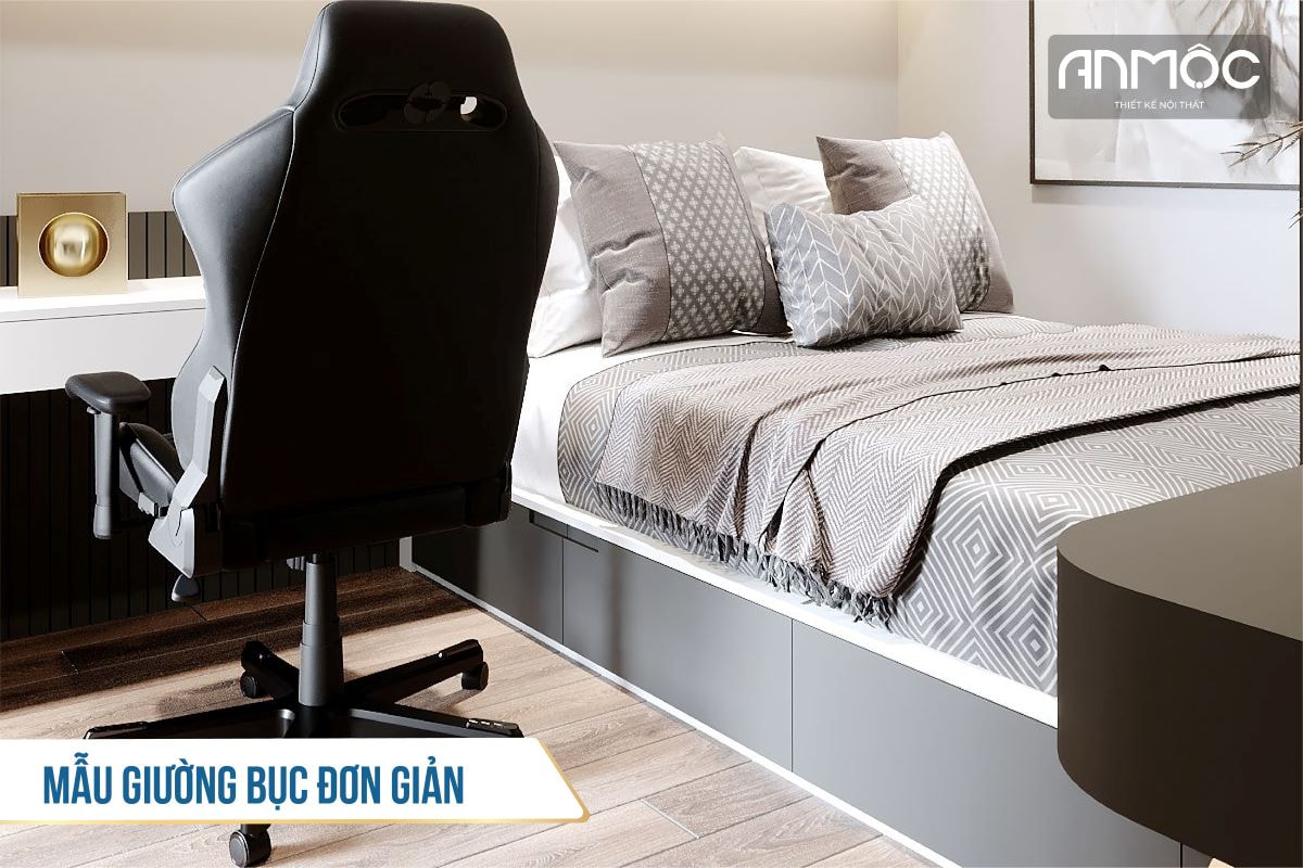 Mẫu giường bục đơn giản