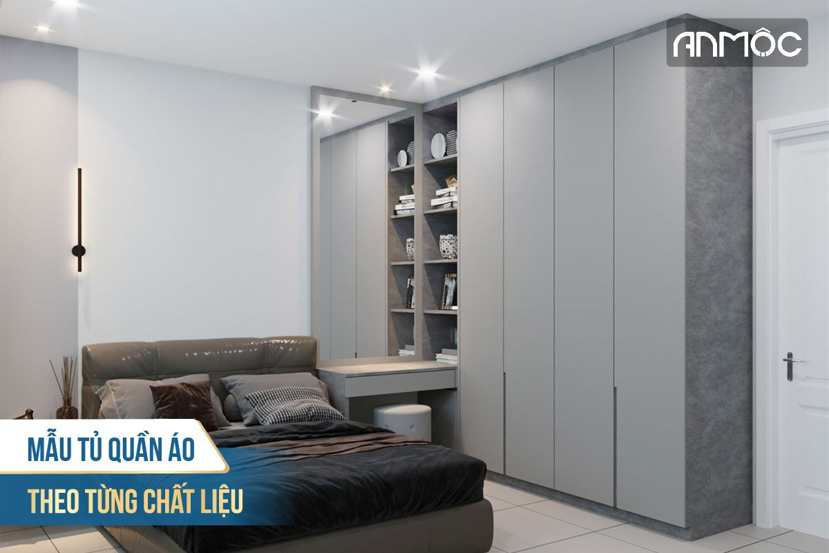 Mẫu tủ quần áo theo từng chất liệu