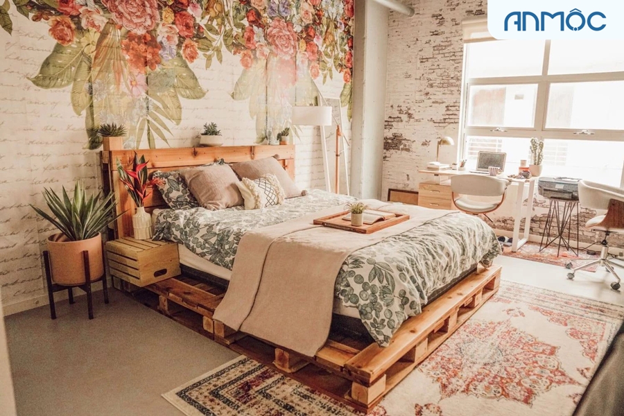 Giường ngủ phong cách Vintage