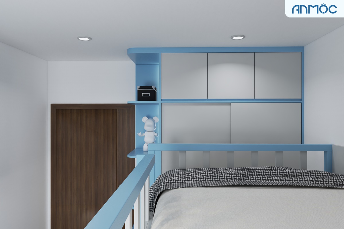 Thiết kế nội thất phòng ngủ cho hai bé trai, diện tích 9m2