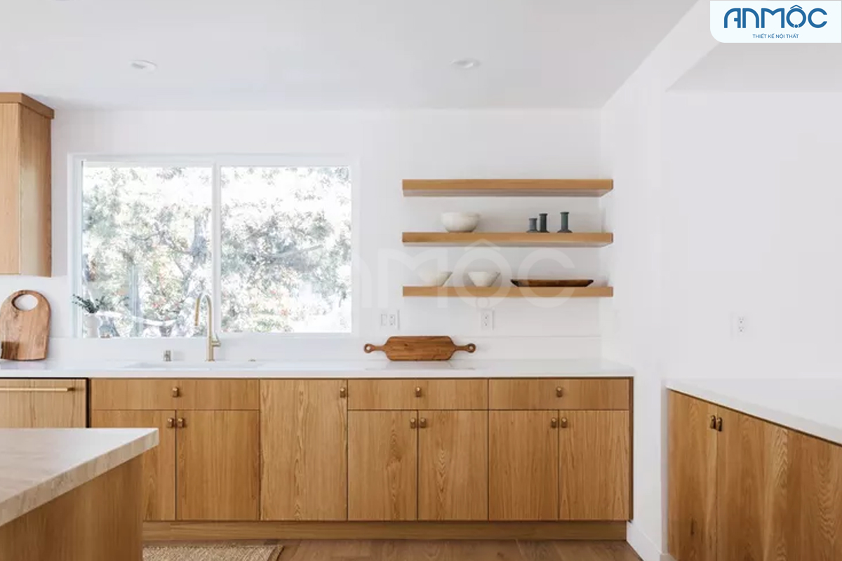 Phong cách nội thất phòng bếp được thiết kế tối giản