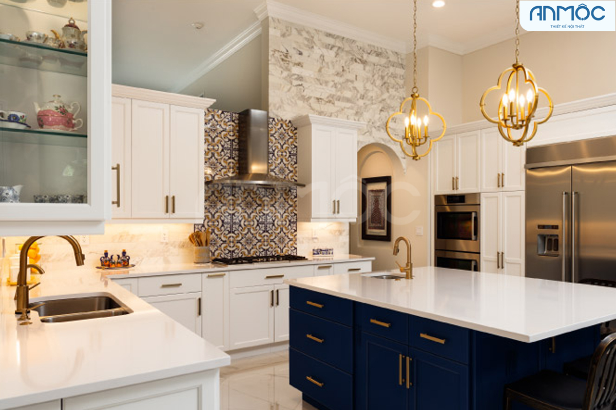 Thiết kế nội thất phòng bếp đảm bảo ánh sáng cho không gian bếp