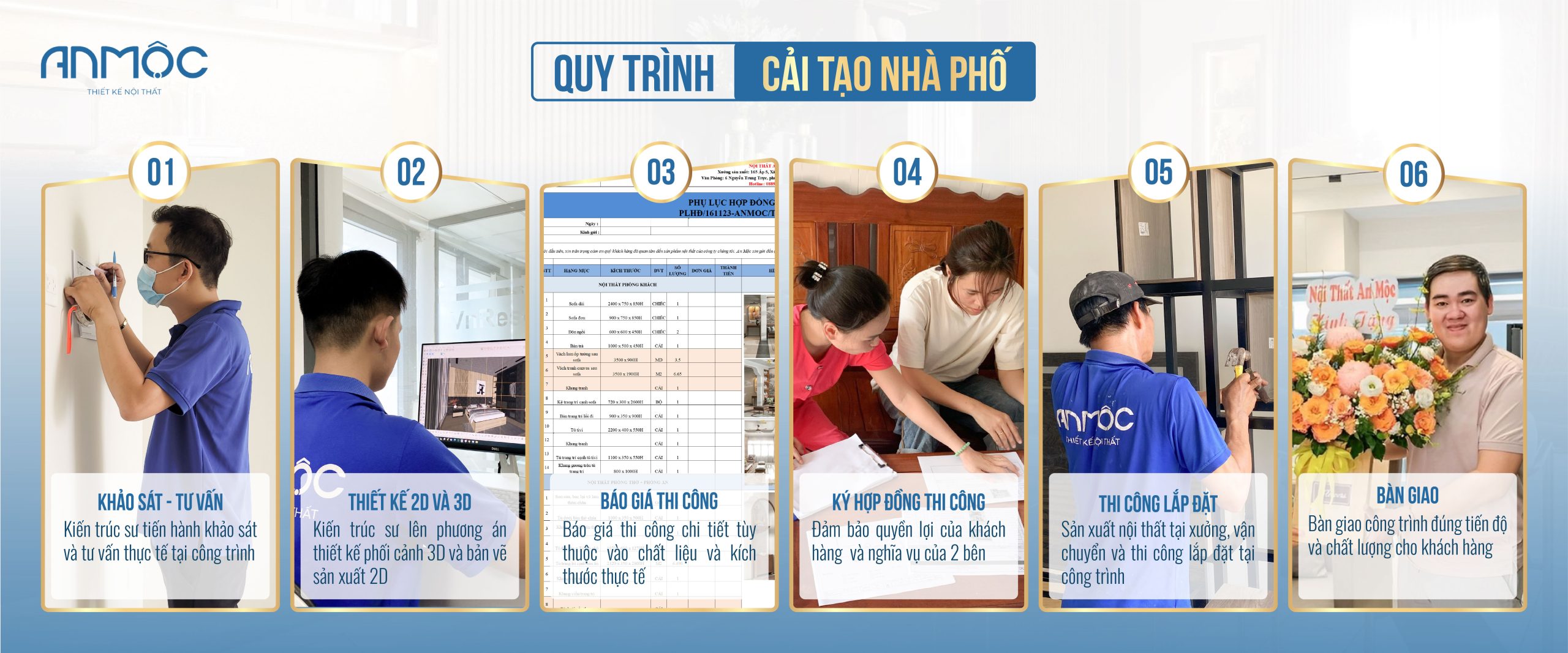 Quy trình cải tạo nhà phố tại An Mộc