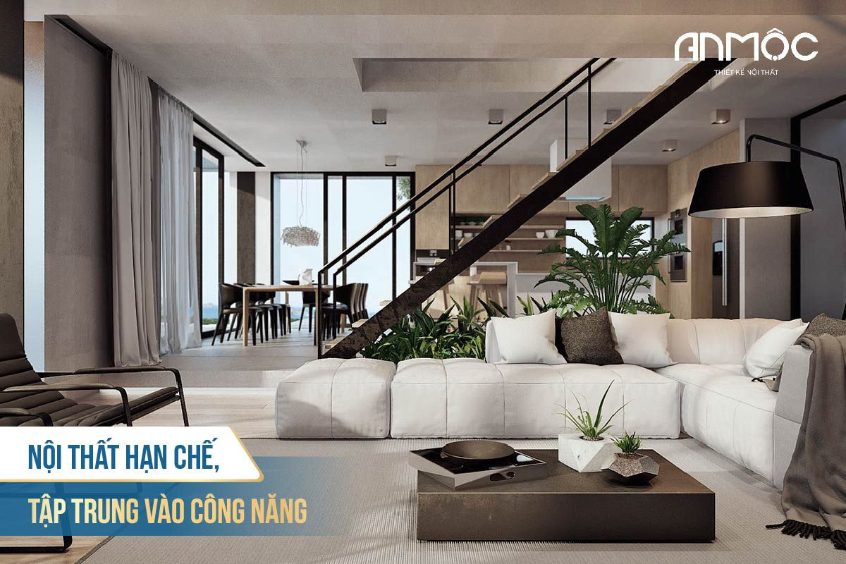 Nội thất hạn chế, tập trung vào công năng