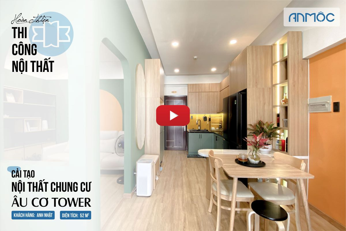 Hoàn thiện cải tạo nội thất chung cư Âu Cơ Tower 52m2