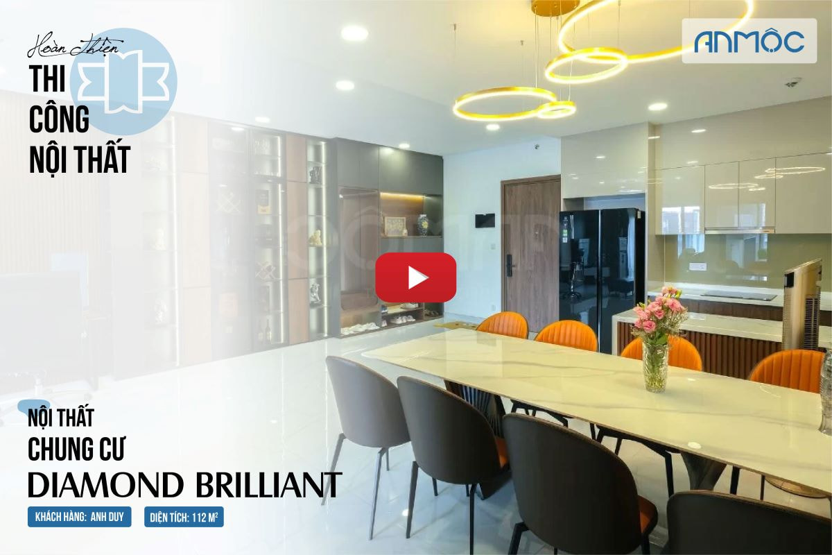 Hoàn thiện nội thất chung cư Diamond Brilliant 112m2