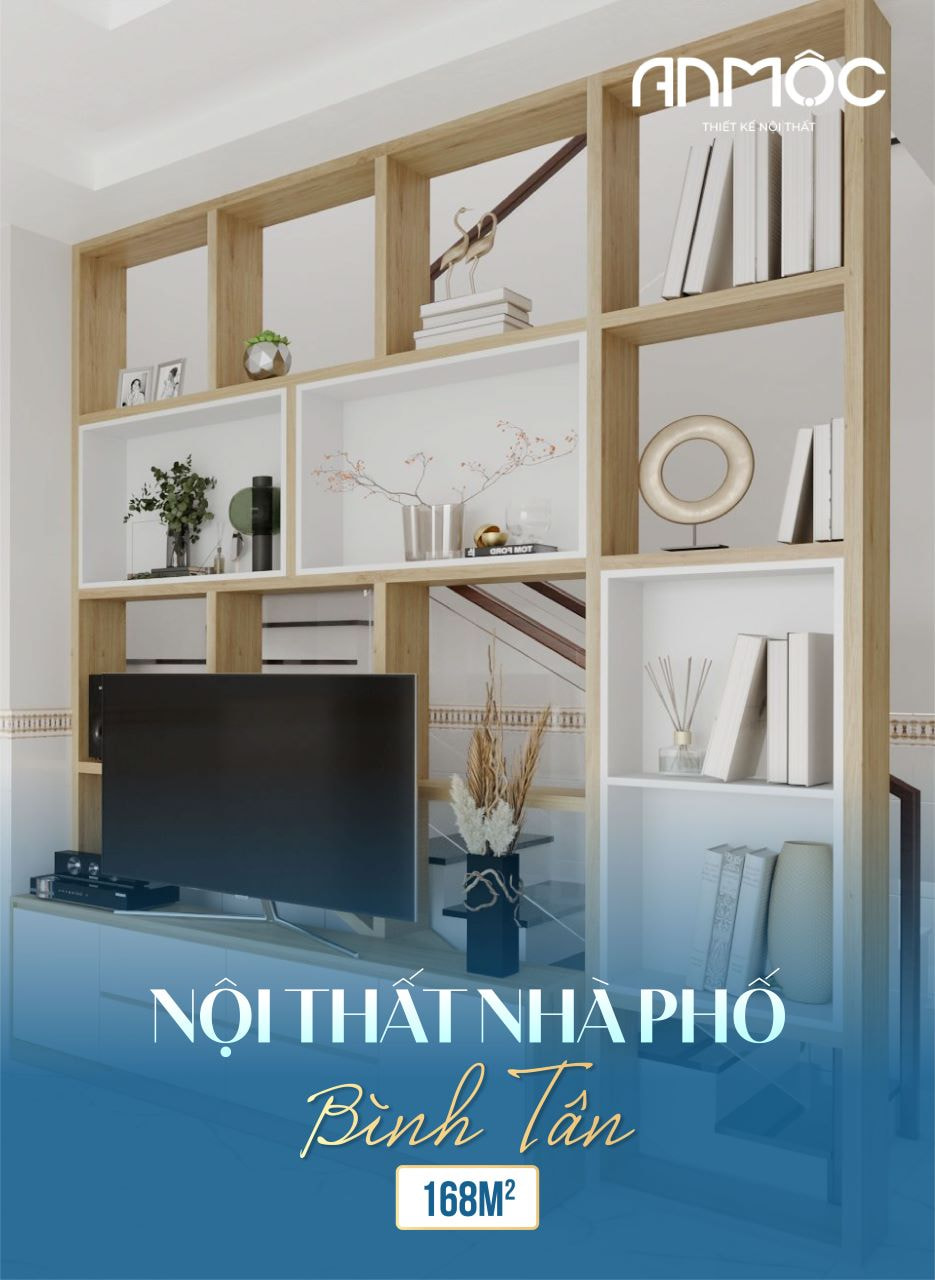 Mẫu Thiết kế nội thất nhà phố Bình Tân 168m2