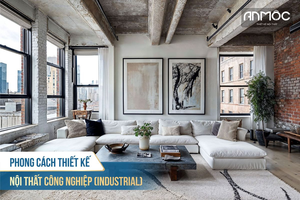 Phong cách thiết kế nội thất công nghiệp Industrial Style