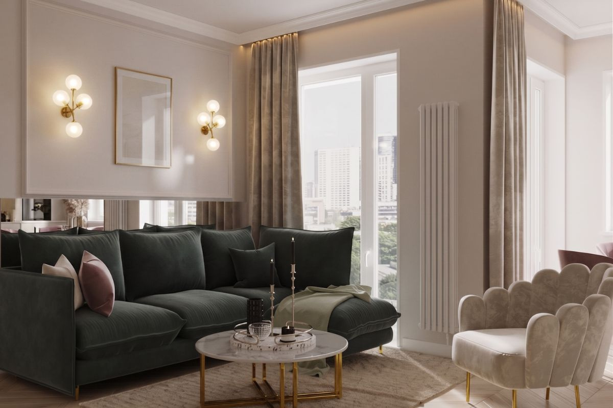 Nội thất chung cư 1 phòng ngủ 50m2