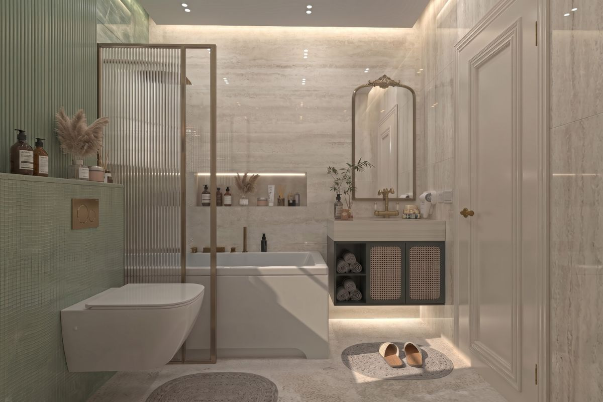 Thiết kế nội thất phòng tắm 50m2