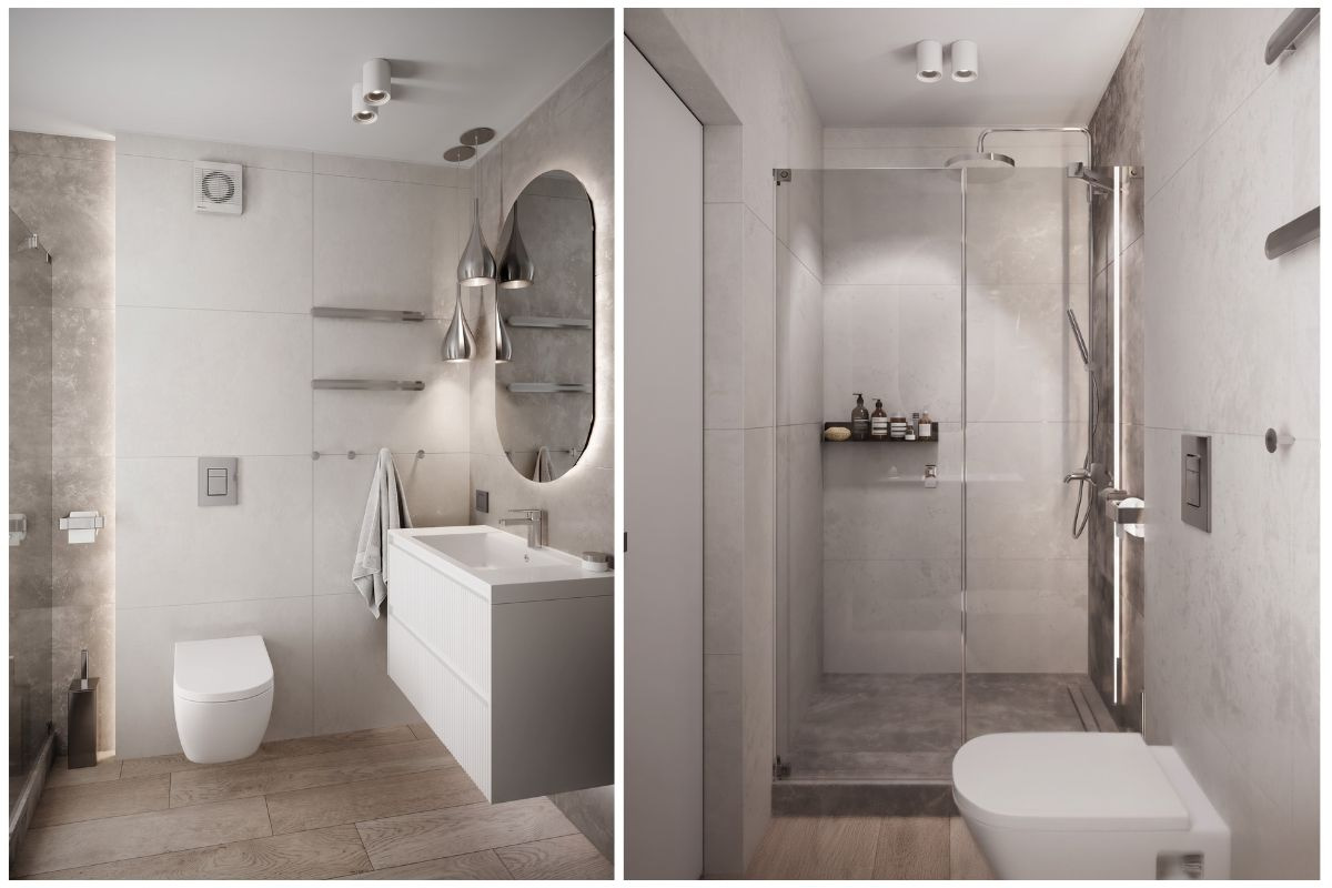 Thiết kế nội thất phòng tắm 50m2