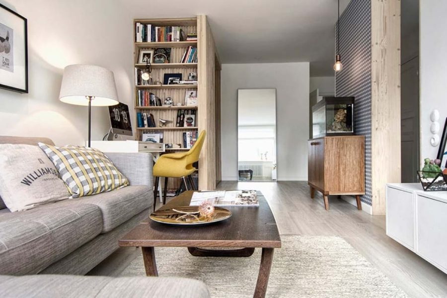 Thiết kế nội thất chung cư 45m2 Scandinavian với không gian ấm áp và thoáng đãng
