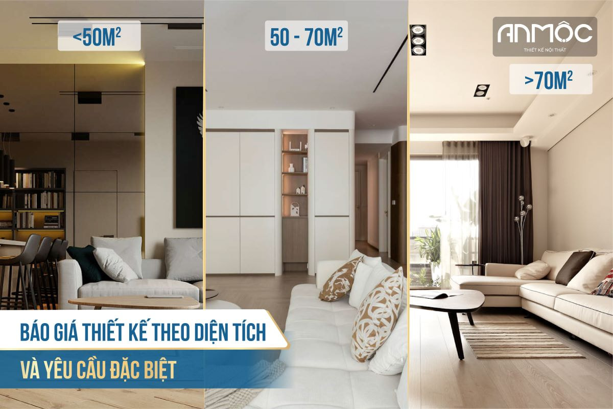 Báo giá thiết kế theo diện tích và yêu cầu đặc biệt