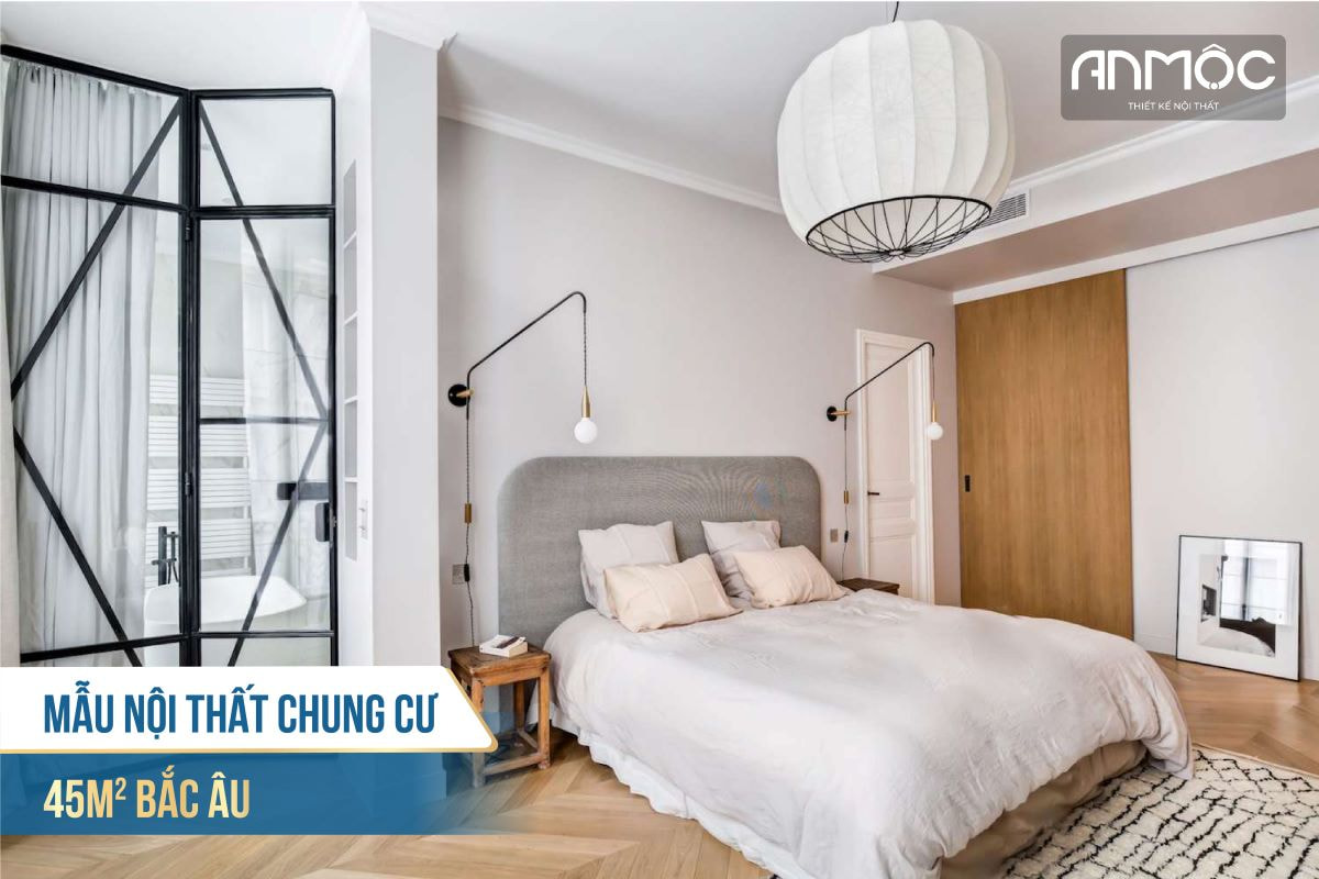 Mẫu nội thất chung cư 45m2 Bắc Âu 2