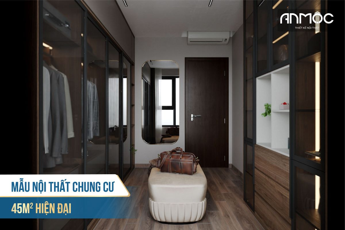 Mẫu nội thất chung cư 45m2 hiện đại 1