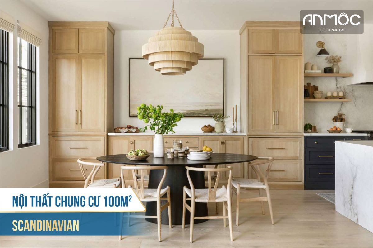 Nội thất chung cư 100m2 Scandinavian 1