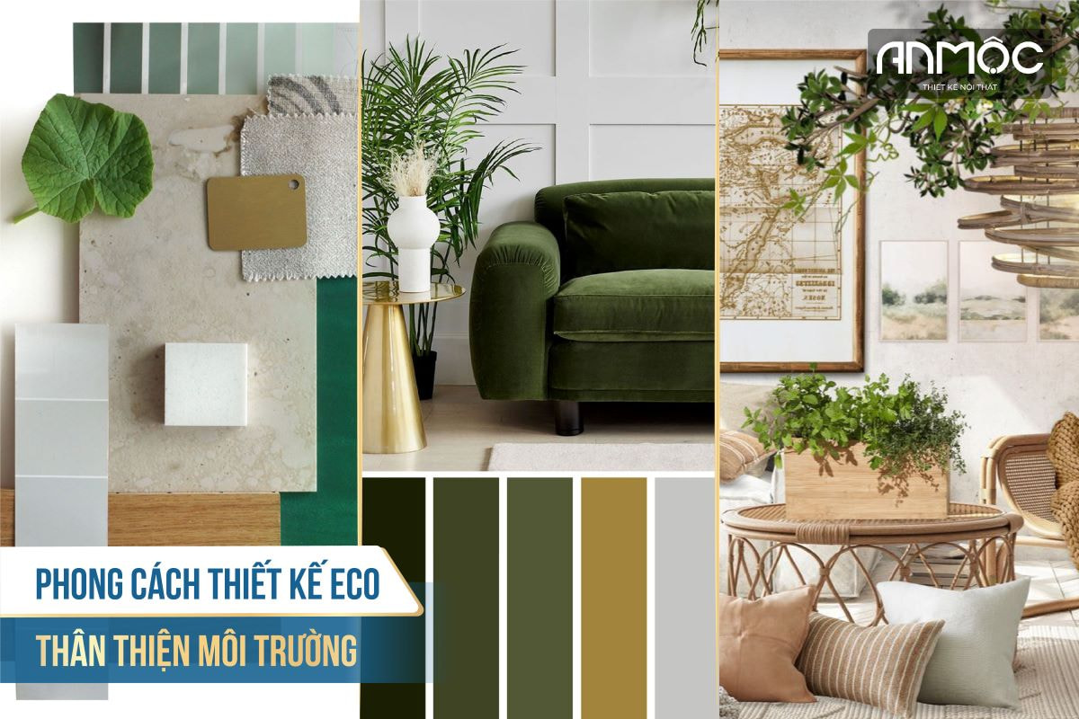 Phong cách thiết kế Eco thân thiện môi trường