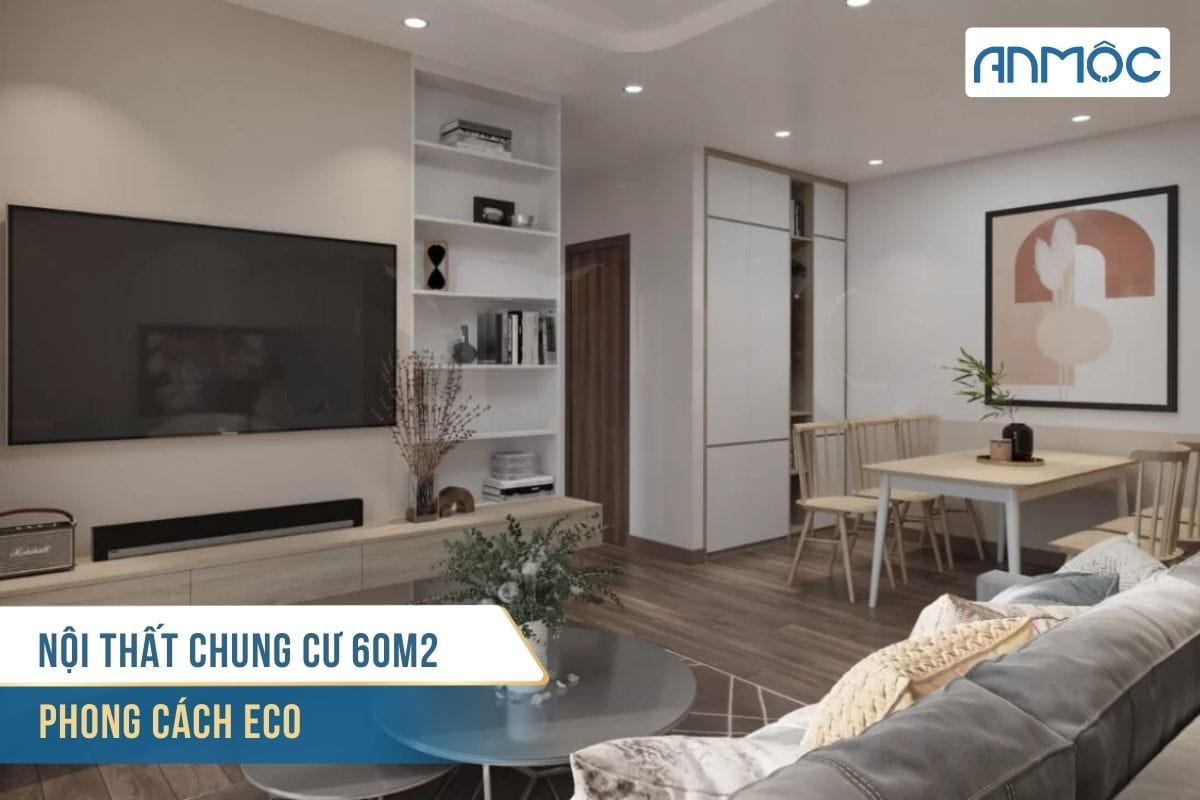 Thiết kế chung cư 60m2 phong cách Eco