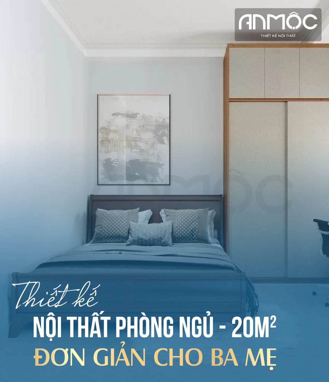 Thiết kế nội thất phòng ngủ 20m2