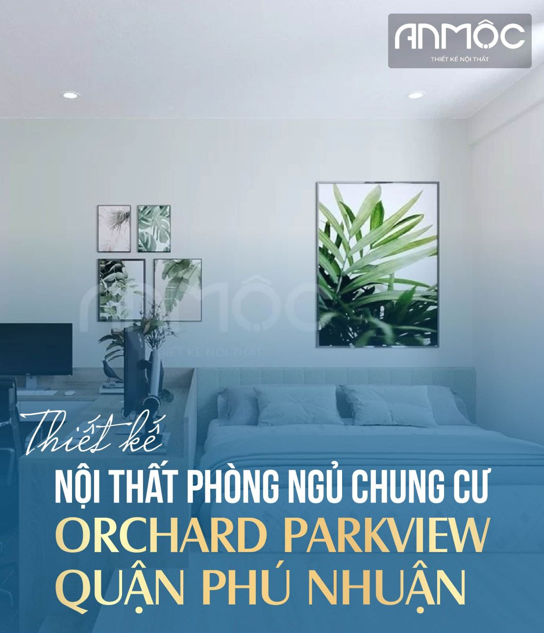 Thiết kế nội thất phòng ngủ chung cư Orchard Parkview quận Phú Nhuận