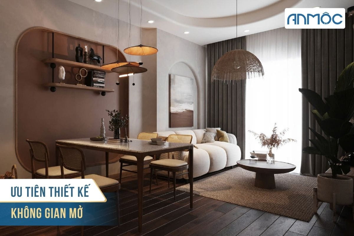 Ưu tiên thiết kế không gian mở