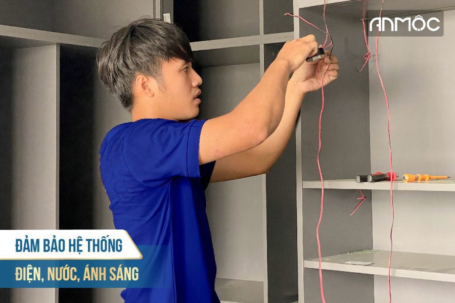 Đảm bảo hệ thống điện, nước, ánh sáng